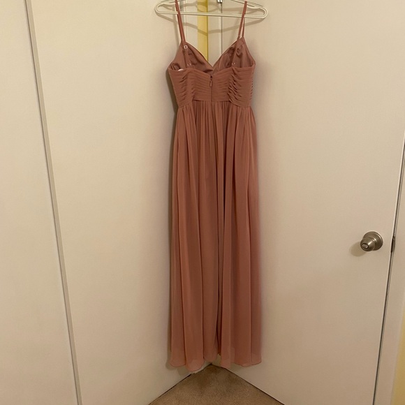 Azazie Alia Dusty Rose Bridesmaid Dress - Picture 4 of 5